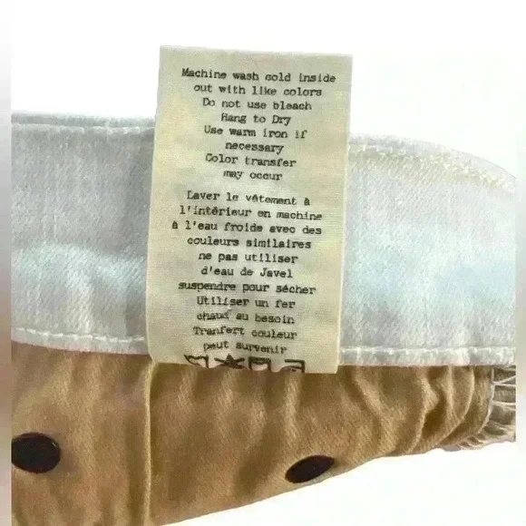 Rag & Bone Skinny White Denim size 28” Prod: W1502M595BLA Skinny